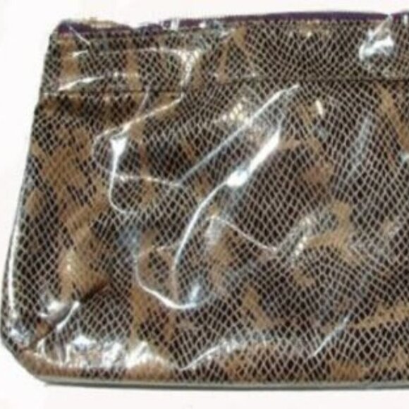 tarte Snake Skin outer with Purple lining Cosmetic / Makeup Bag - BRAND NEW - Picture 7 of 7